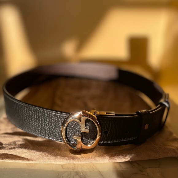 Gucci GG Interlocking Buckle Reversible Belt Black/Brown - Picture 5 of 9